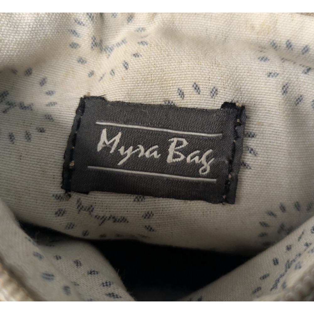 Myra Bag Brown Beige Pink Chevron Print Leather Crossbody Bag Western Boho - Picture 4 of 11